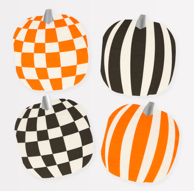 meri meri mod pattern pumkin napkins | Kinderfeestwinkel | Speelgoedwinkel | Feestwinkel | Kinderwinkel | Amsterdam