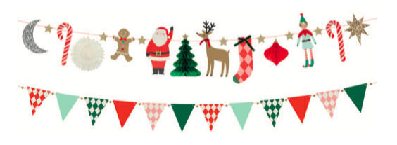 meri meri christmas characters garland