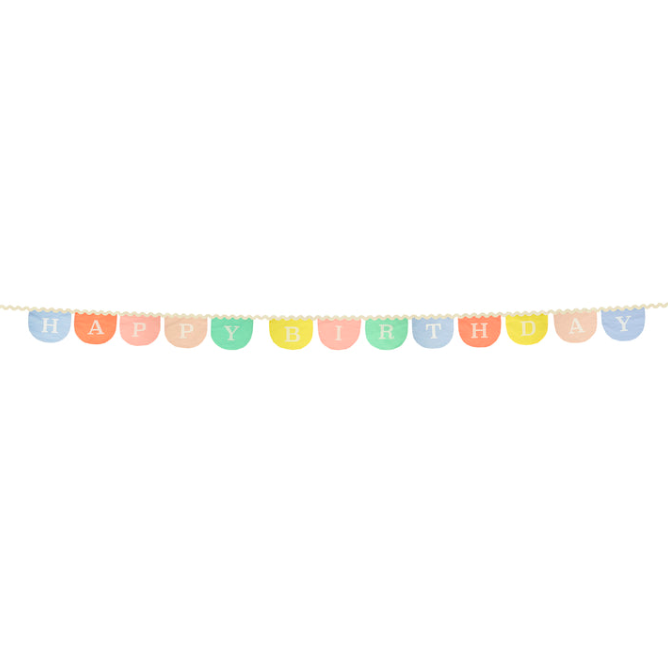 meri meri happy birthday fabric garland | Kinderfeestwinkel | Speelgoedwinkel | Feestwinkel | Kinderwinkel | Amsterdam