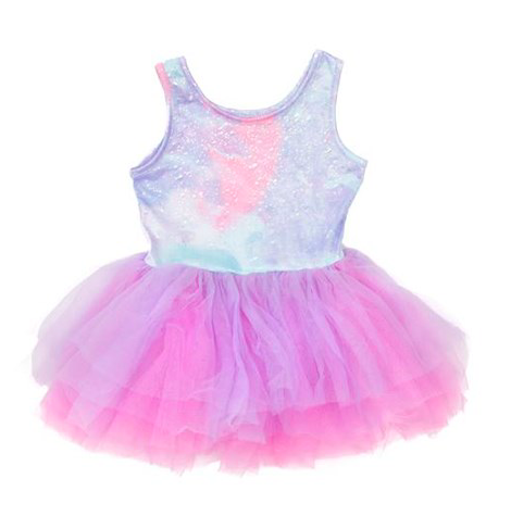 ballet tutu dress - multi/lilac (5-6 yrs) 