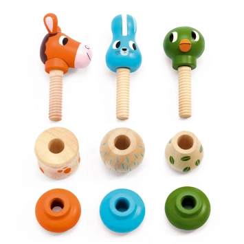 djeco wooden screws