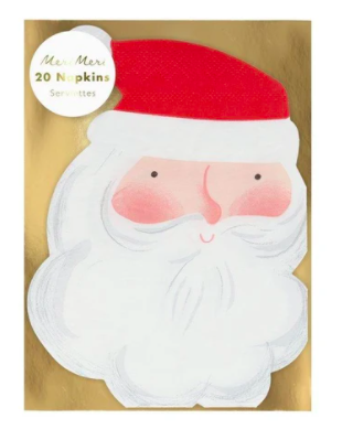 meri meri jolly santa napkins