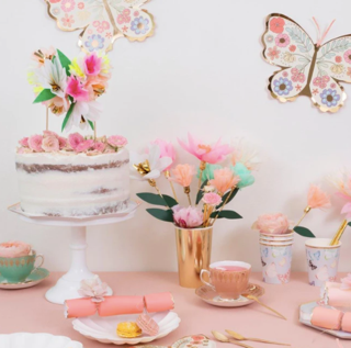 meri meri paper flower cake topper