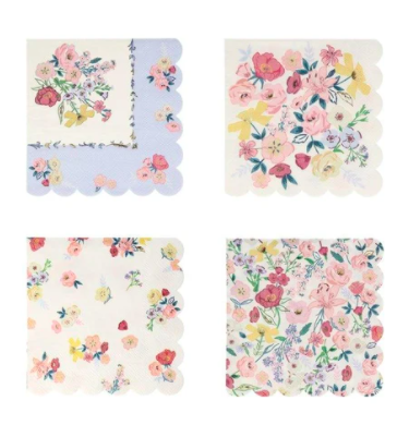 meri meri english garden napkins, small