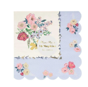 meri meri english garden napkins, small