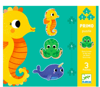 djeco primo puzzel - in de zee 2-99 (2, 6, 9 st) | Kinderfeestwinkel | Speelgoedwinkel | Feestwinkel | Kinderwinkel | Amsterd