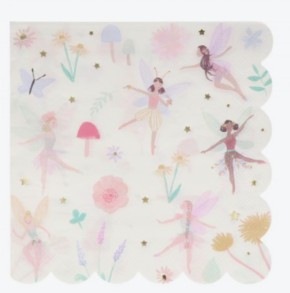 meri meri fairy napkins, large