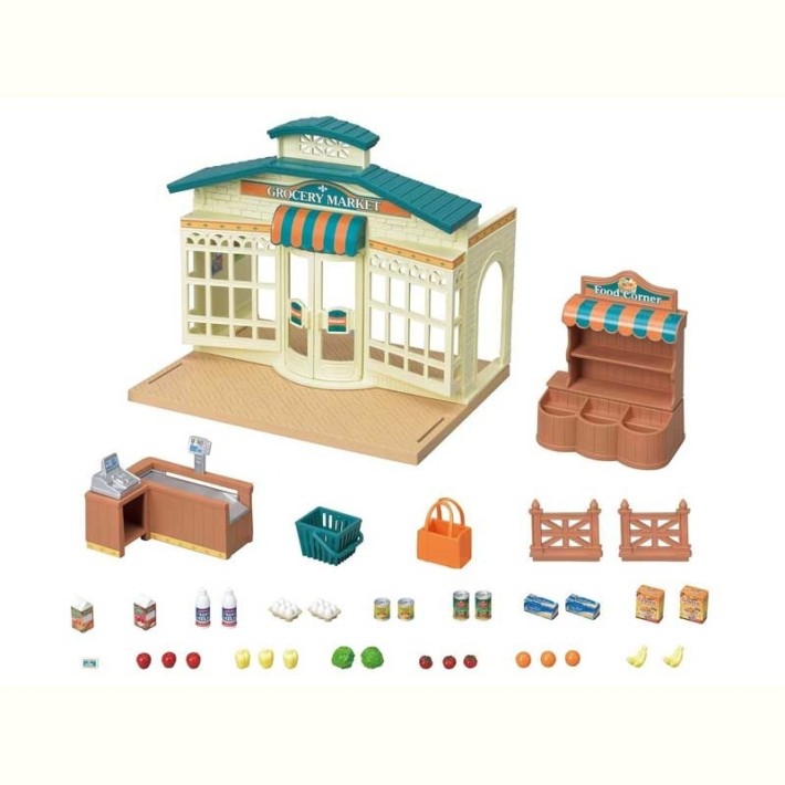 sylvanian families grocery market