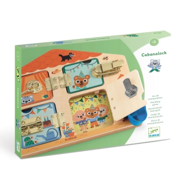 djeco slotenbord spel - cabanalock | Kinderfeestwinkel | Speelgoedwinkel | Feestwinkel | Kinderwinkel | Amsterdam