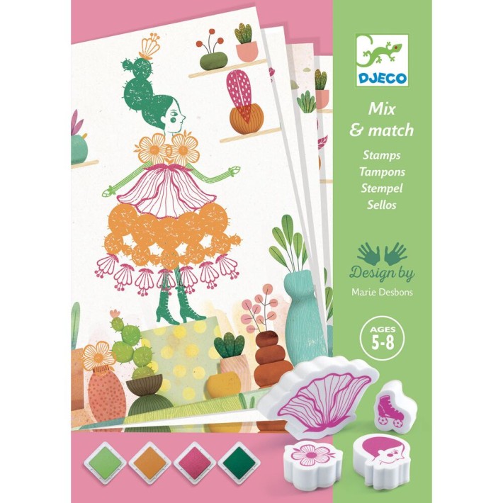 djeco stempels - bloemenmeisjes
