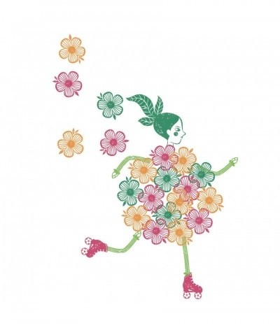 djeco stempels - bloemenmeisjes