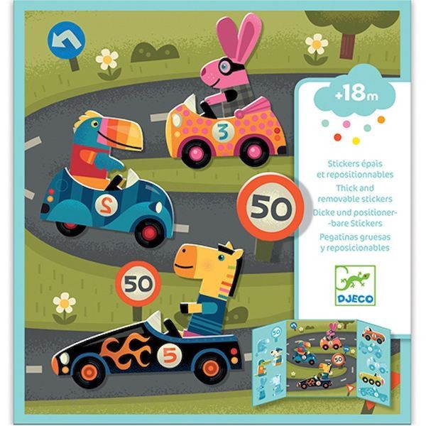djeco stickers - auto's | Kinderfeestwinkel | Speelgoedwinkel | Feestwinkel | Kinderwinkel | Amsterdam