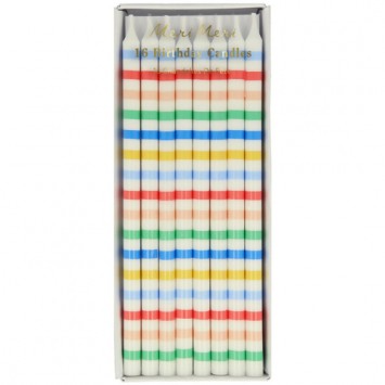meri meri multi stripe candles | Kinderfeestwinkel | Speelgoedwinkel | Feestwinkel | Kinderwinkel | Amsterdam