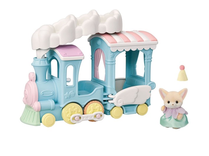 sylvanian families floating cloud rainbow train