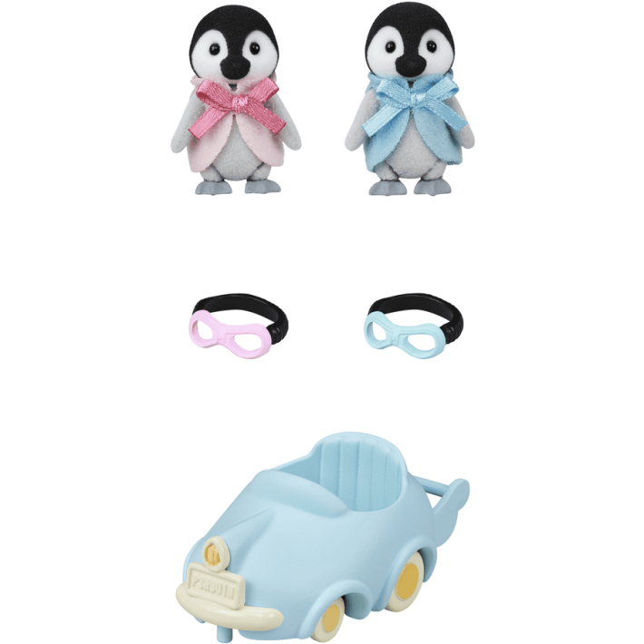 sylvanian families penquin babies ride 'n play