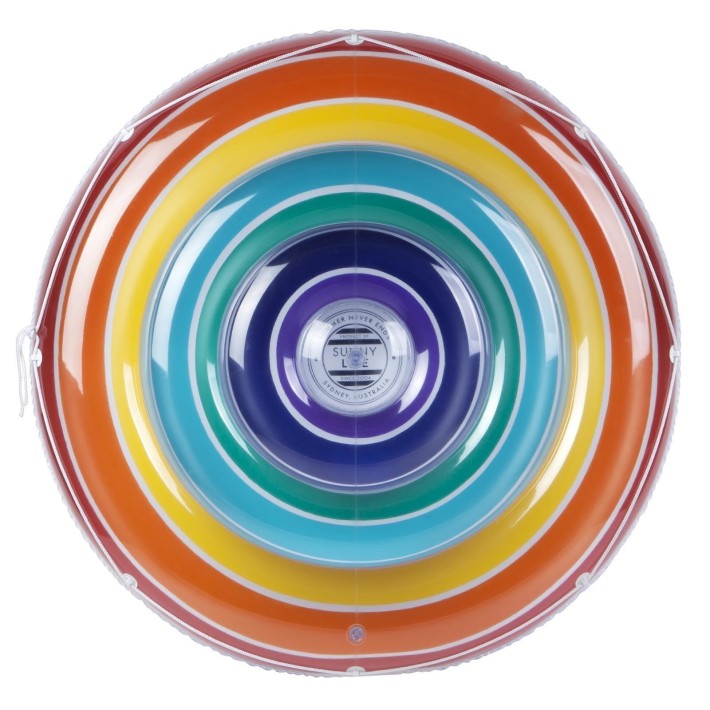 luxe twin round float - regenboog | Kinderfeestwinkel | Speelgoedwinkel | Feestwinkel | Kinderwinkel | Amsterdam