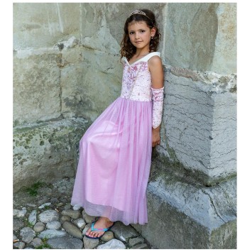 velvety soft sleeping sweetheart princess gown (5-6 jr)