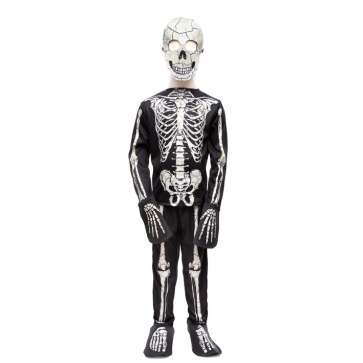 glow in the dark skeleton shirt, pants & mask (3-4 jr) | Kinderfeestwinkel | Speelgoedwinkel | Feestwinkel | Kinderwinkel | A