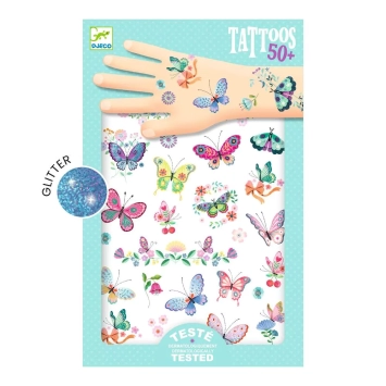 djeco tattoos - vlinders | Kinderfeestwinkel | Speelgoedwinkel | Feestwinkel | Kinderwinkel | Amsterdam
