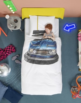snurk duvet and pillow case - bumpercar