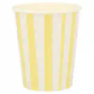 meri meri yellow stripe cups